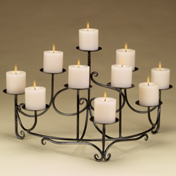 fireplace candelabras